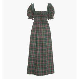 Hill House Home The Scarlett Nap Dress - Chestnut Tartan Size XSChestnut Tartan